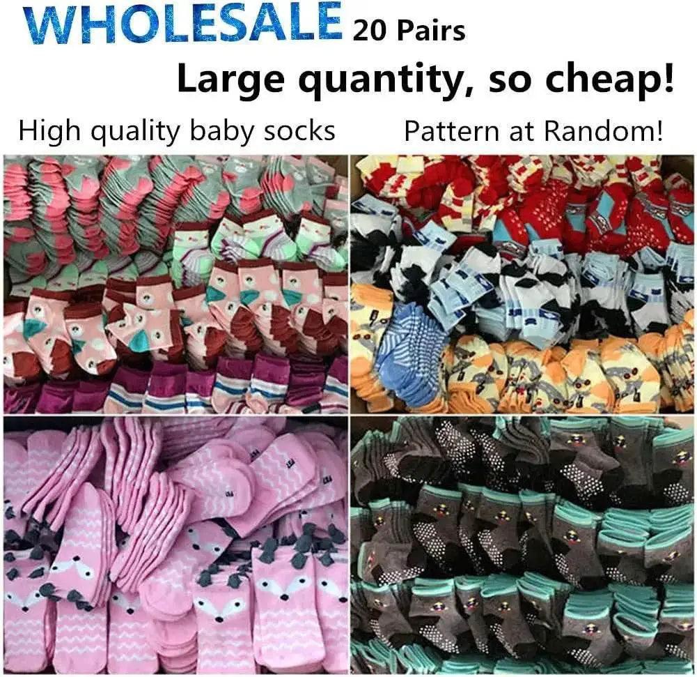  20 Pairs Baby Boy Girl Socks Bulk Cotton Toddler Bundle -  ToylandEU™