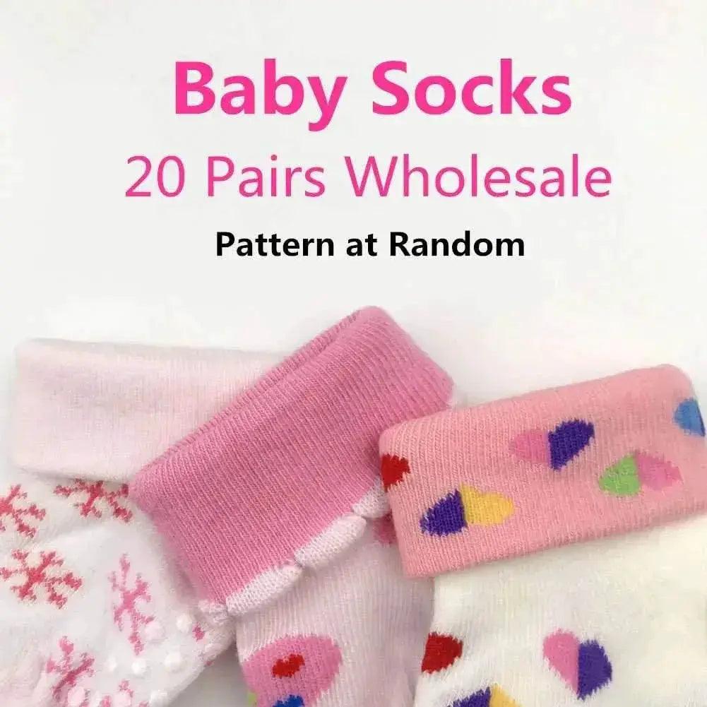  20 Pairs Baby Boy Girl Socks Bulk Cotton Toddler Bundle -  ToylandEU™