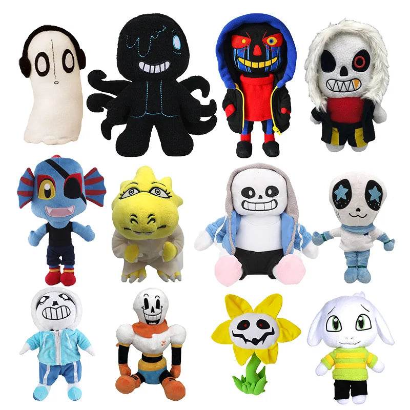 20 Styles Undertale Plush Toys Cartoon Sans Undertale Plushie Dolls Frisk Stuffed Zombie Toys for Kids Birthday Gifts - ToylandEU