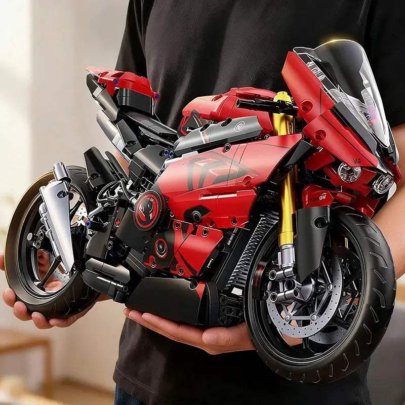  Racing Motorcycle Building Blocks Set Lego Compatible -  ToylandEU™