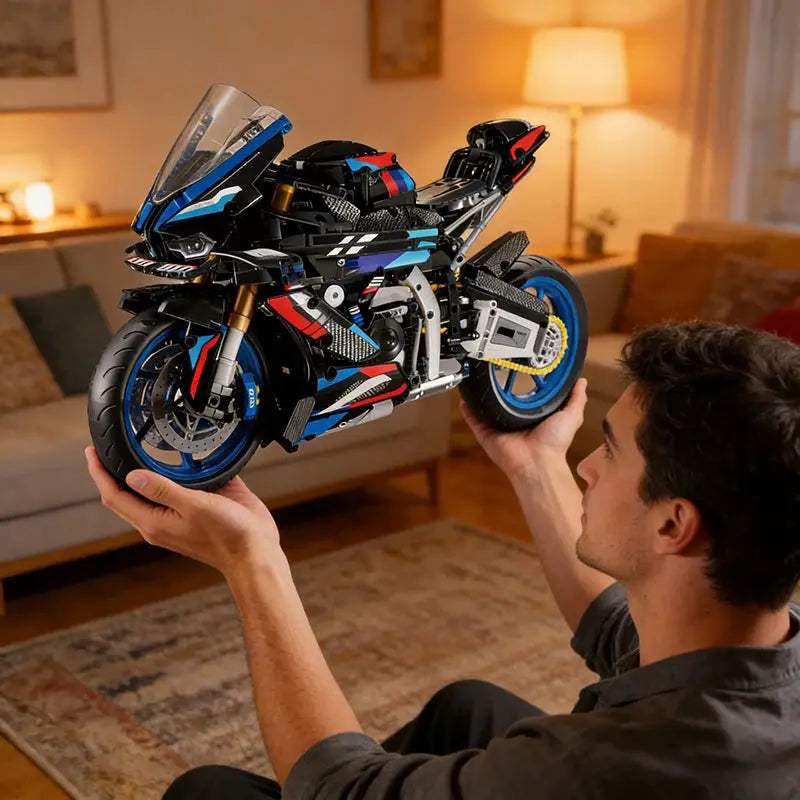  Racing Motorcycle Building Blocks Set Lego Compatible -  ToylandEU™