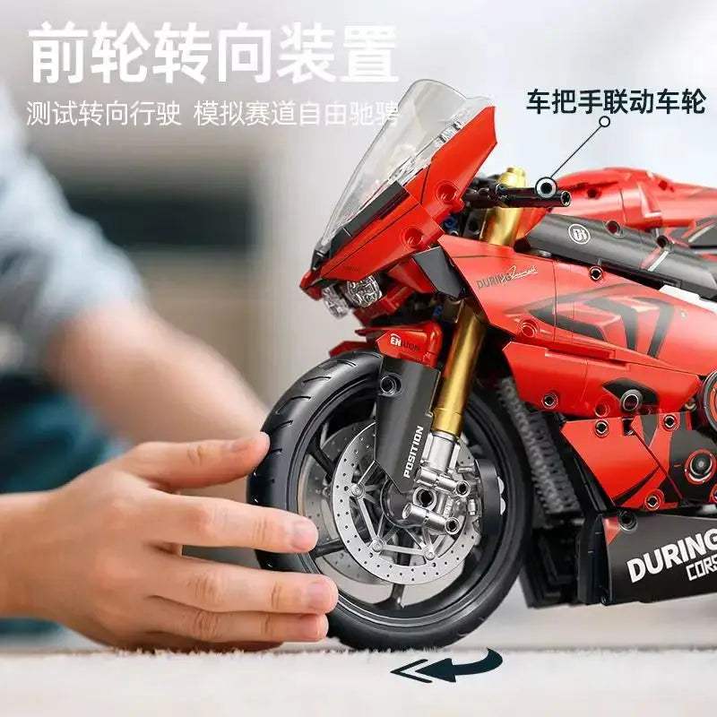  Racing Motorcycle Building Blocks Set Lego Compatible -  ToylandEU™