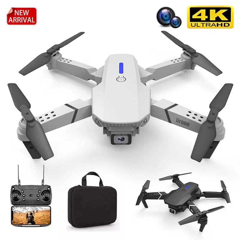 2023 E88Pro 4K Professional RC Drone with 1080P HD Camera - Foldable Helicopter, WIFI FPV, and Height Hold - Perfect Gift Toy - ToylandEU