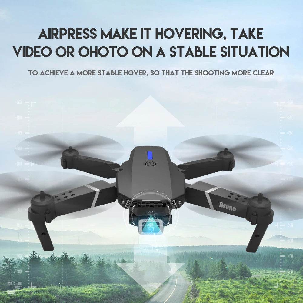 2023 E88Pro 4K Professional RC Drone with 1080P HD Camera - Foldable Helicopter, WIFI FPV, and Height Hold - Perfect Gift Toy - ToylandEU