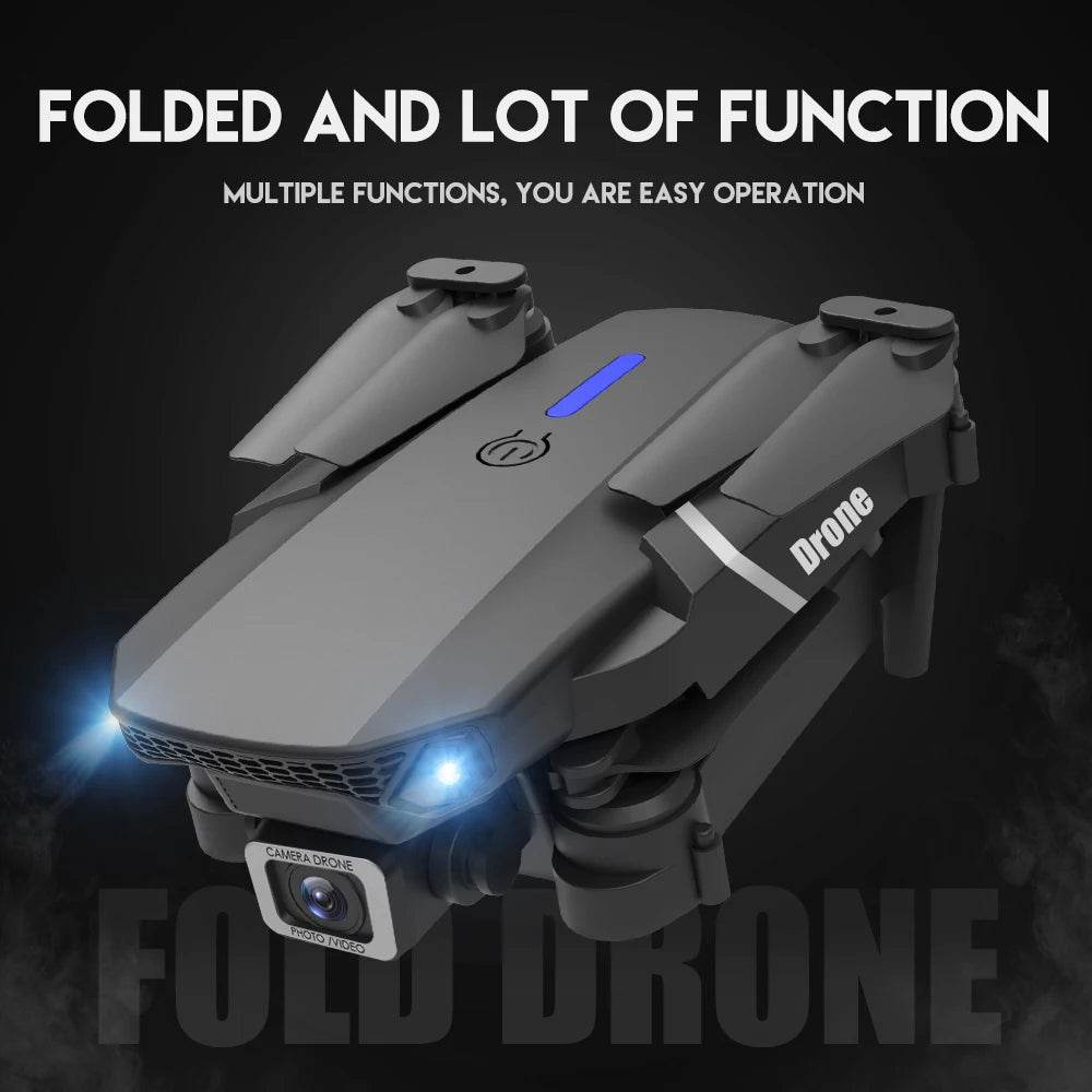 2023 E88Pro 4K Professional RC Drone with 1080P HD Camera - Foldable Helicopter, WIFI FPV, and Height Hold - Perfect Gift Toy - ToylandEU