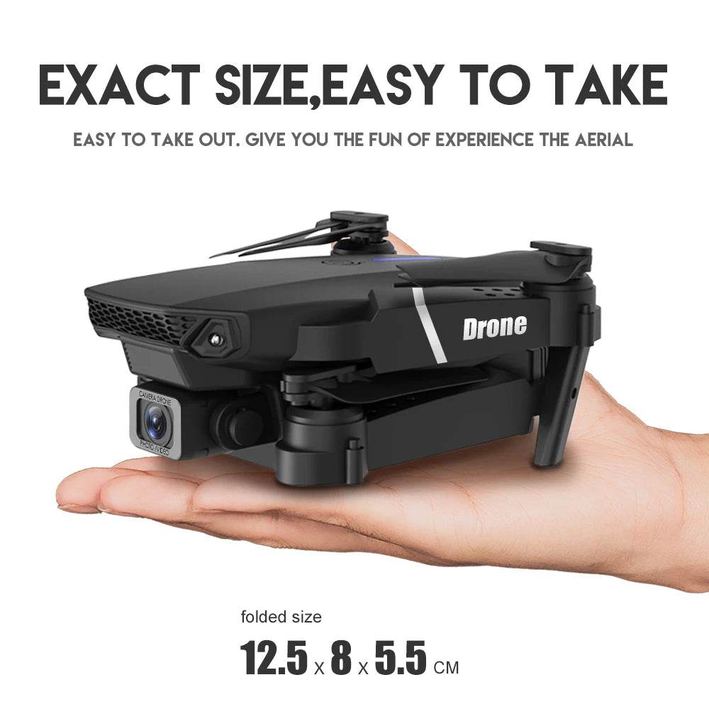 2023 E88Pro 4K Professional RC Drone with 1080P HD Camera - Foldable Helicopter, WIFI FPV, and Height Hold - Perfect Gift Toy - ToylandEU