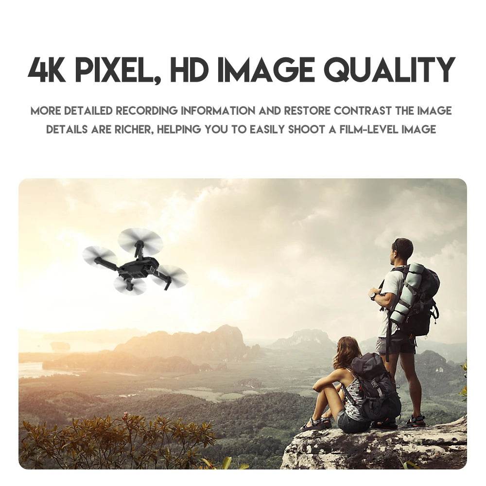 2023 E88Pro 4K Professional RC Drone with 1080P HD Camera - Foldable Helicopter, WIFI FPV, and Height Hold - Perfect Gift Toy - ToylandEU