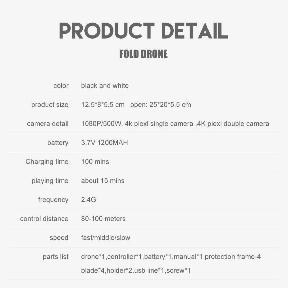 2023 E88Pro 4K Professional RC Drone with 1080P HD Camera - Foldable Helicopter, WIFI FPV, and Height Hold - Perfect Gift Toy - ToylandEU