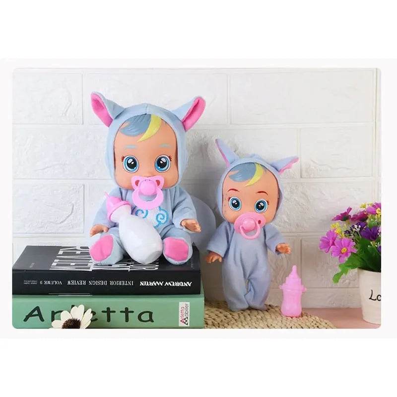 2024 8inch 3D Weeping Babies Unicorn Baby Doll Creative Gift - ToylandEU