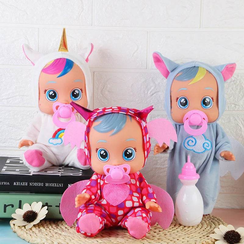 2024 8inch 3D Weeping Babies Unicorn Baby Doll Creative Gift - ToylandEU