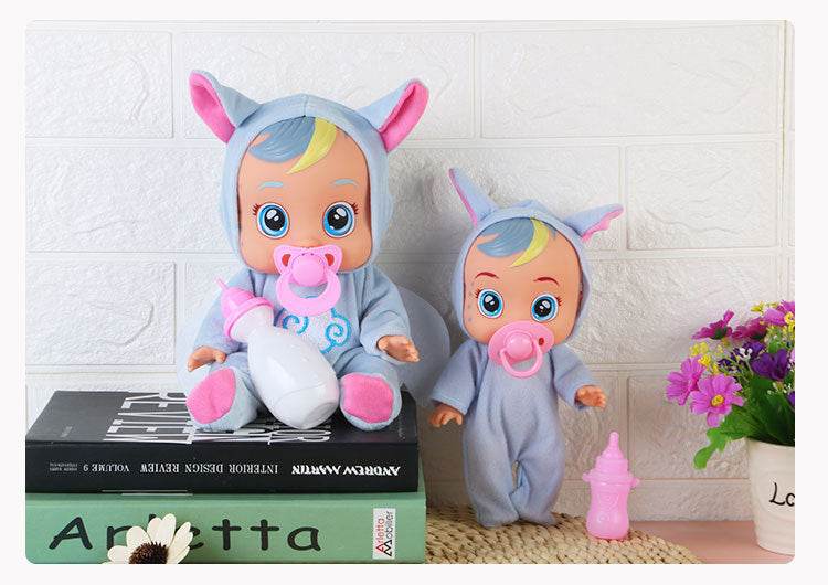 2024 8inch 3D Weeping Babies Unicorn Baby Doll Creative Gift - ToylandEU