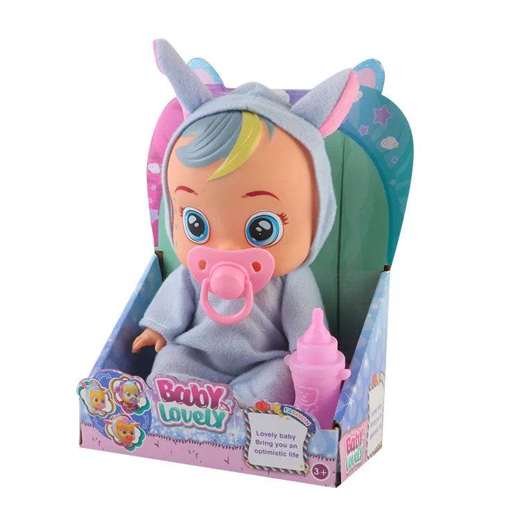 2024 8inch 3D Weeping Babies Unicorn Baby Doll Creative Gift - ToylandEU