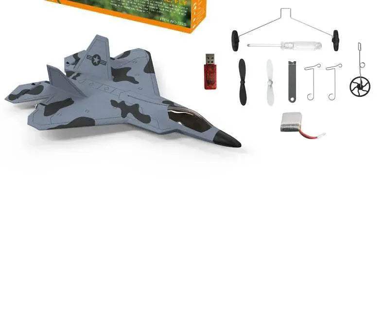 2024 New F22S 2.4G 4CH 3D6G RC Airplane Raptor F22 Warplane - ToylandEU