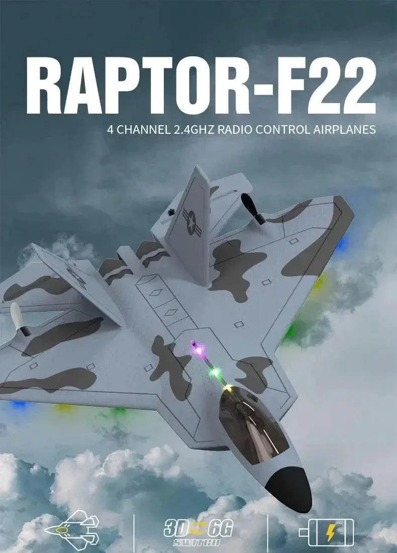  2024 New F22S 2.4G RC Airplane With Gyroscope LED Light -  ToylandEU™