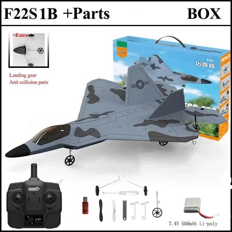  2024 New F22S 2.4G RC Airplane With Gyroscope LED Light -  ToylandEU™
