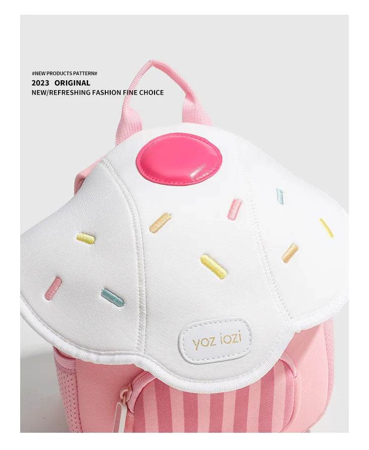 2024 New Korean Version Ice Cream Shape Children's Backpack Kindergarten Schoolbag 3-5 Years Old Boys Girls Cute Children Bag - ToylandEU