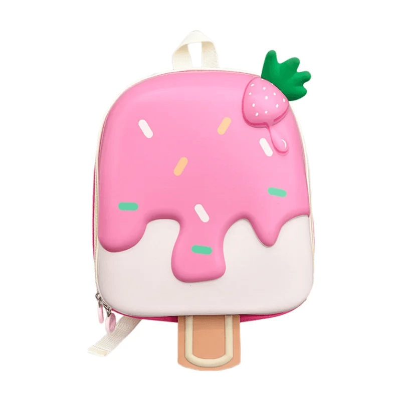 2024 New Korean Version Ice Cream Shape Children's Backpack Kindergarten Schoolbag 3-5 Years Old Boys Girls Cute Children Bag - ToylandEU