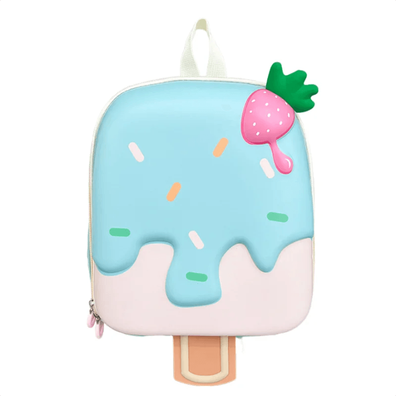 2024 New Korean Version Ice Cream Shape Children's Backpack Kindergarten Schoolbag 3-5 Years Old Boys Girls Cute Children Bag - ToylandEU
