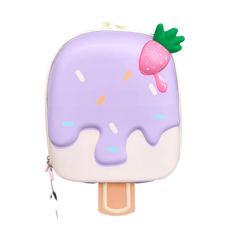 2024 New Korean Version Ice Cream Shape Children's Backpack Kindergarten Schoolbag 3-5 Years Old Boys Girls Cute Children Bag - ToylandEU