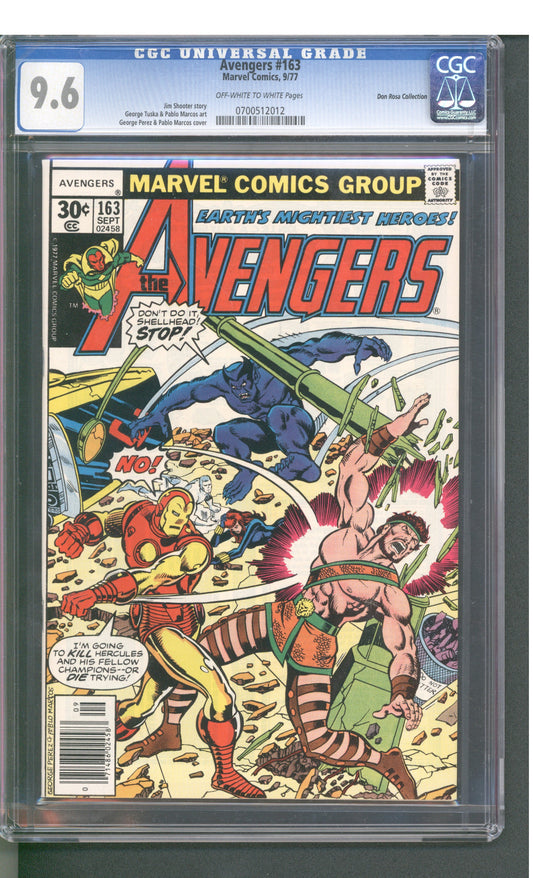 Avengers Comic Book CGC 9.6 Graded Don Rosa Collection Vault