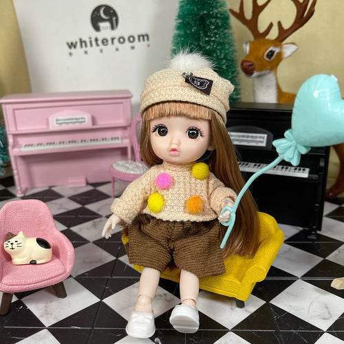 2025 Christmas BJD Doll for Girls with Customizable Eye Colors - ToylandEU