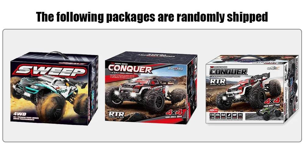 2025 High-Speed 1:16 Scale 50km/h RC Off-Road Monster Truck for Boys - 2.4G Remote Control Car - ToylandEU