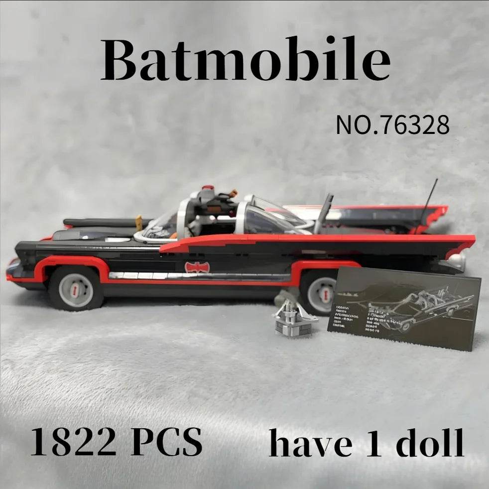 2025 NEW The Classic TV Series Bat Car 76328 Building Blocks Mobile Car Model Bricks Toys For Children Boys Christmas Gifts - ToylandEU