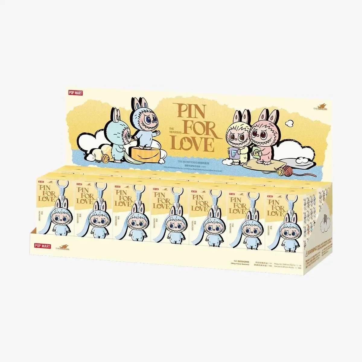 [CHOOSE YOUR LETTERS OPTION!] [IN STOCK] POPMART Labubu Pin for Love - ToylandEU