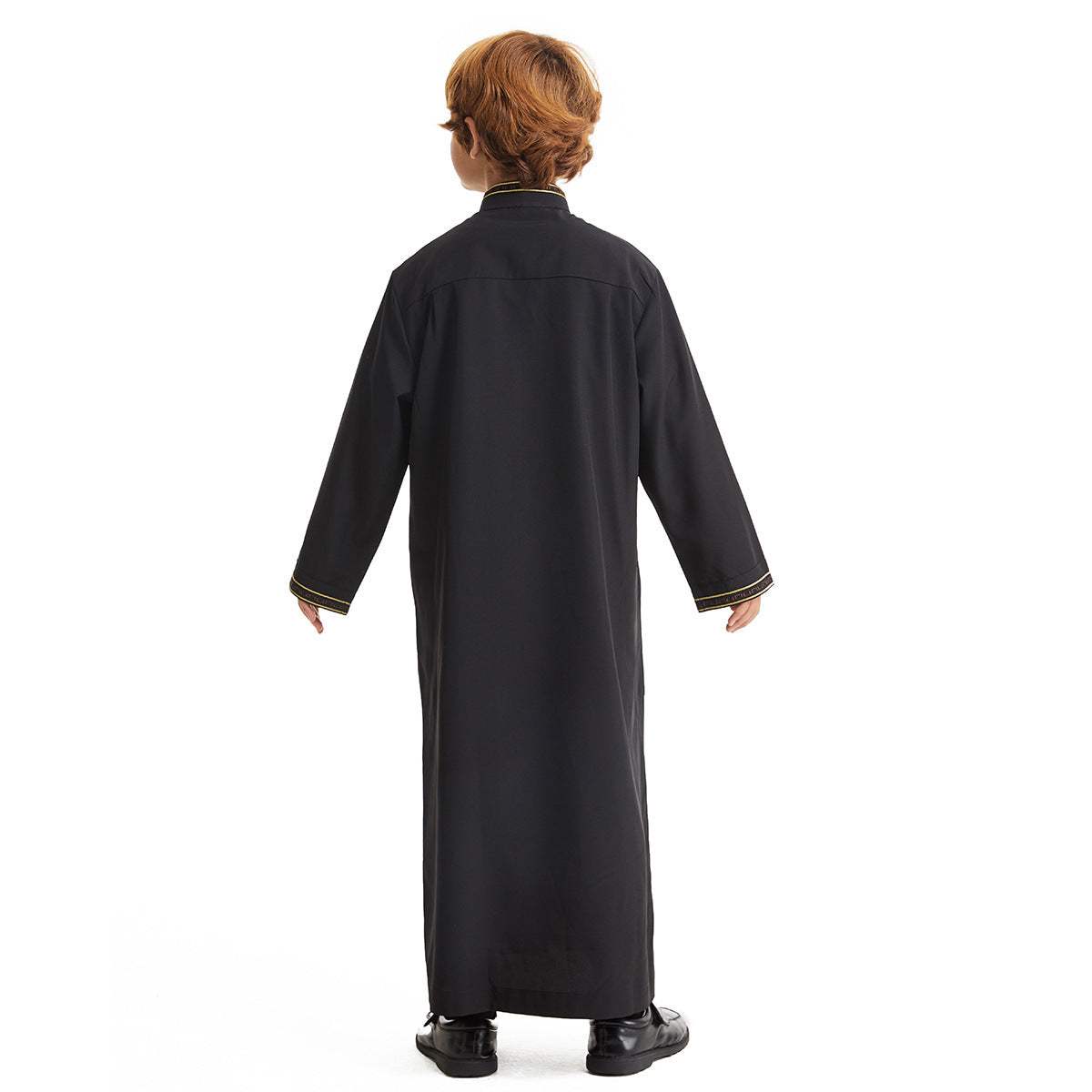 Boys' Stand-Collar Button Long Shirt | Middle Eastern Style