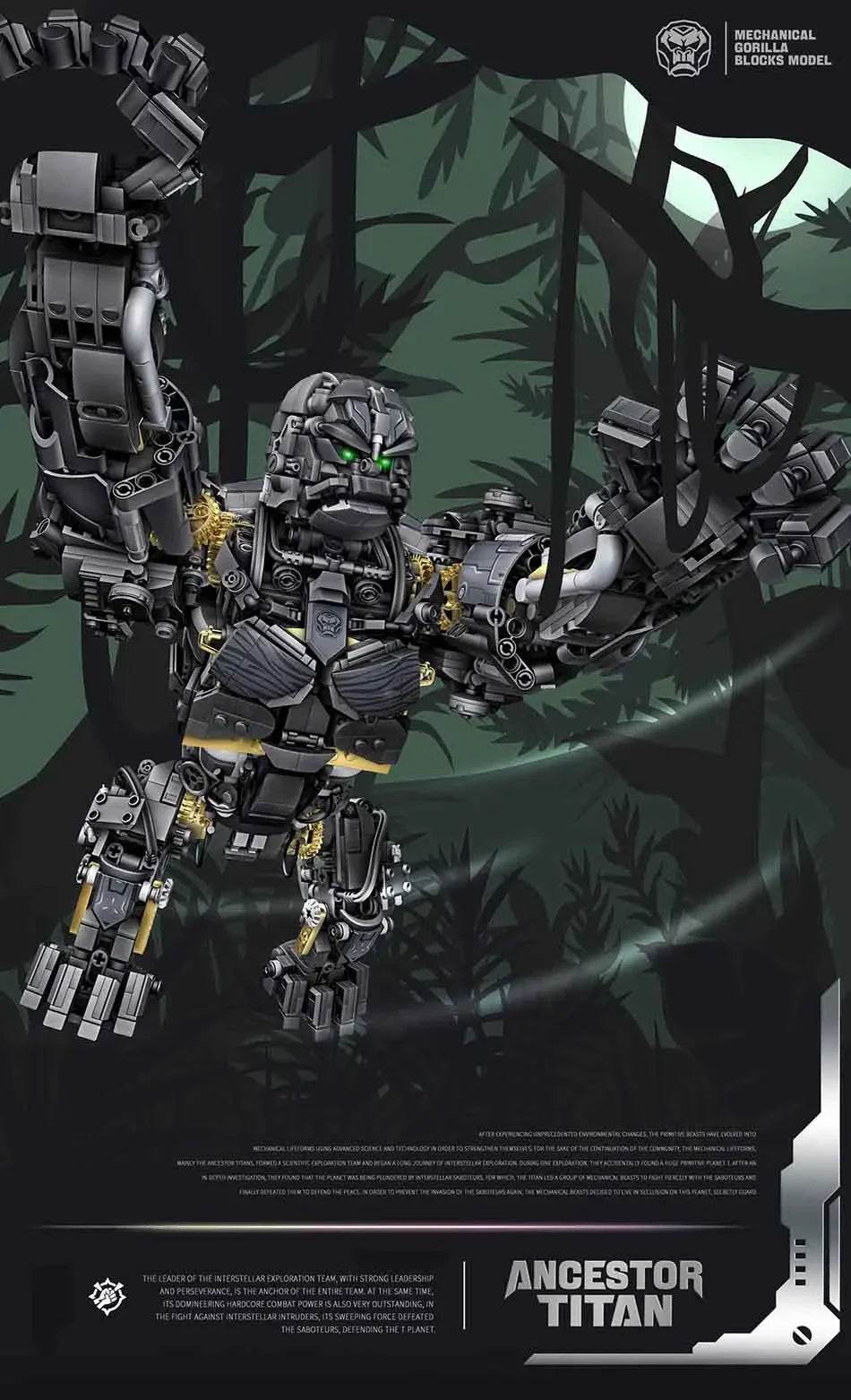 2086PCS MOC Mechanical Gorilla City Robot Model Building Blocks - ToylandEU