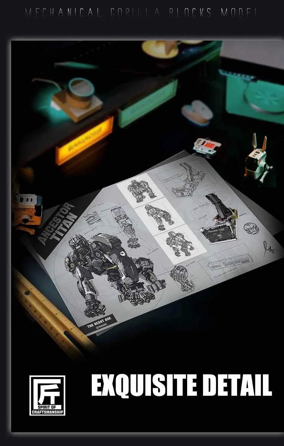 2086PCS MOC Mechanical Gorilla City Robot Model Building Blocks - ToylandEU