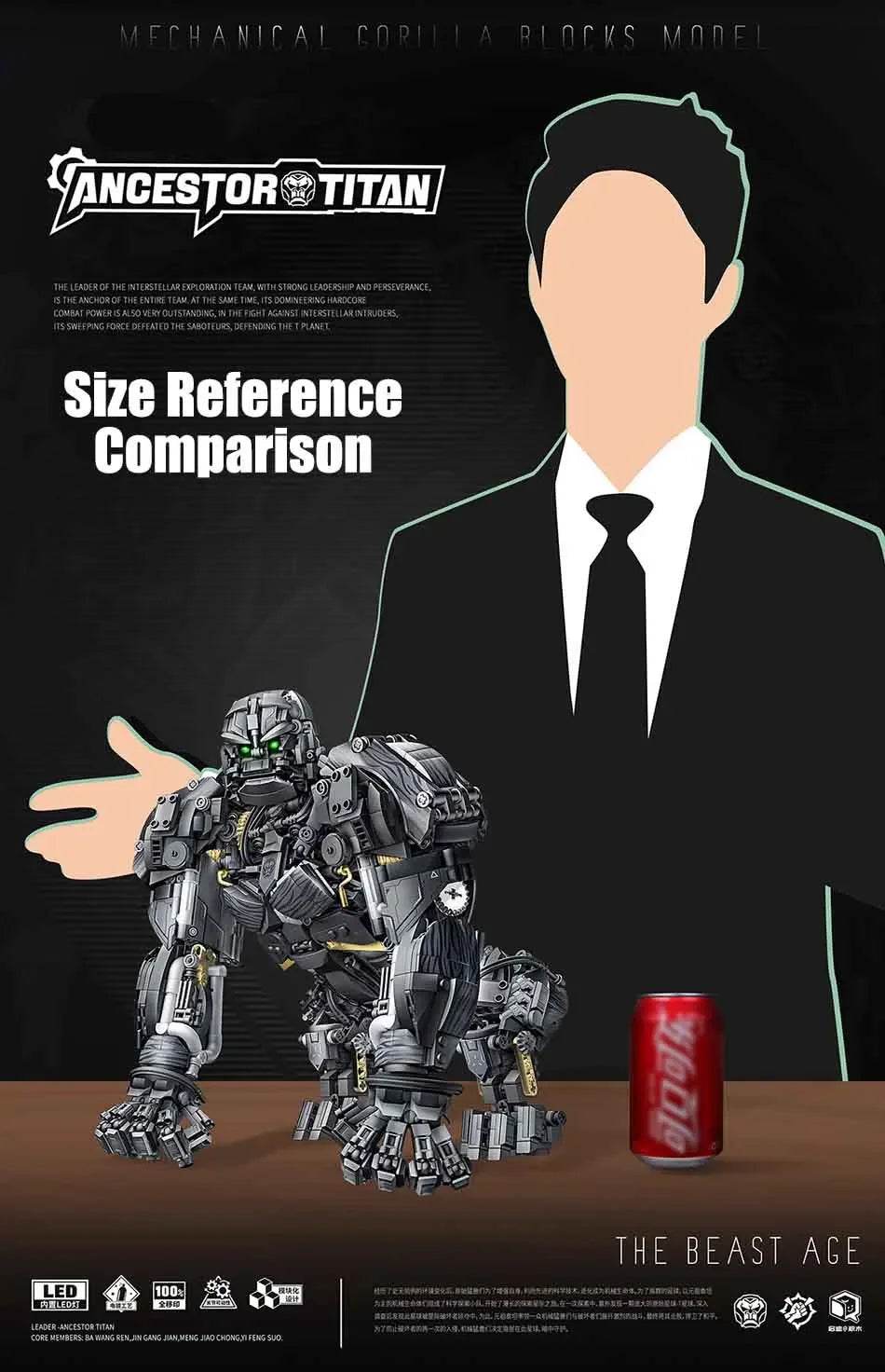 2086PCS MOC Mechanical Gorilla City Robot Model Building Blocks - ToylandEU