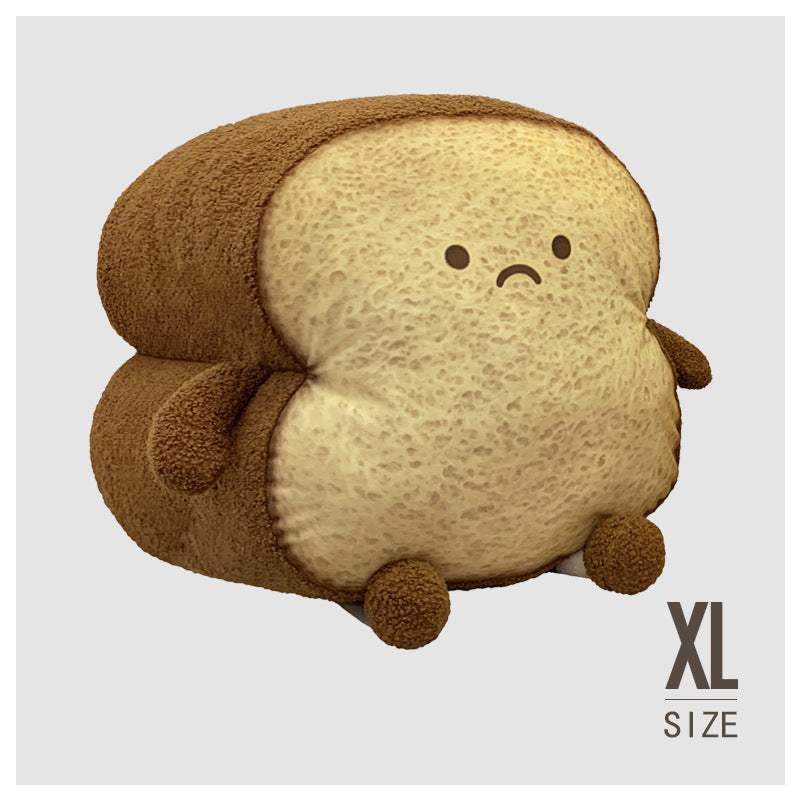 Toast Bread Plush Pillow | Short Plush, Roasted Style
