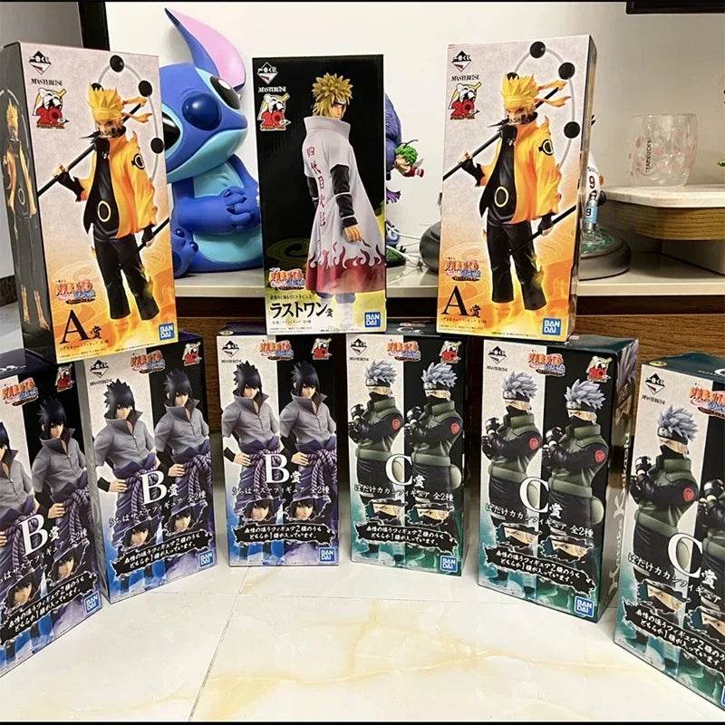 20cm Bandai Naruto Anime Figure Shippuden Uchiha Sasuke Hatake Kakashi Namikaze Minato Action Figure Collection Model Toys Gifts - ToylandEU