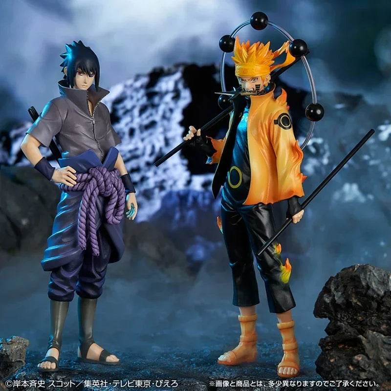20cm Bandai Naruto Anime Figure Shippuden Uchiha Sasuke Hatake Kakashi Namikaze Minato Action Figure Collection Model Toys Gifts - ToylandEU