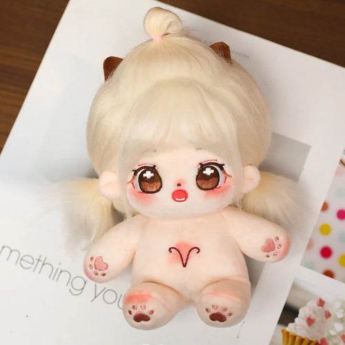 20cm Kawaii Plush Star Doll with Interchangeable Zodiac Outfits - ToylandEU