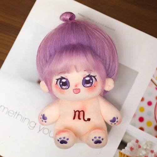 20cm Kawaii Plush Star Doll with Interchangeable Zodiac Outfits - ToylandEU