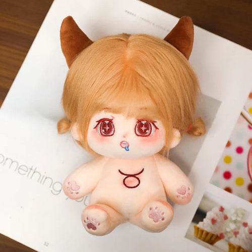 20cm Kawaii Plush Star Doll with Interchangeable Zodiac Outfits - ToylandEU