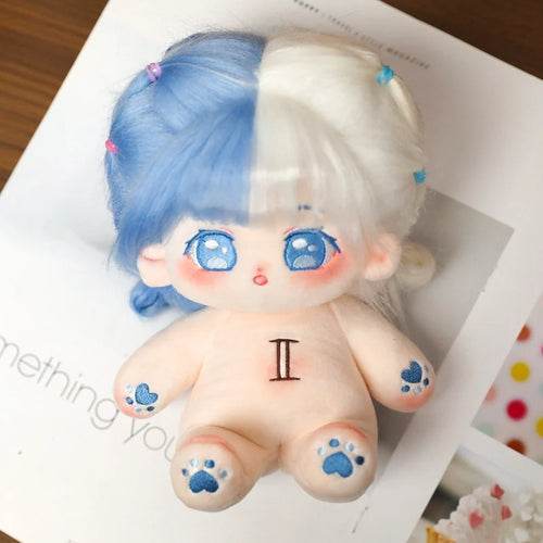 20cm Kawaii Plush Star Doll with Interchangeable Zodiac Outfits - ToylandEU