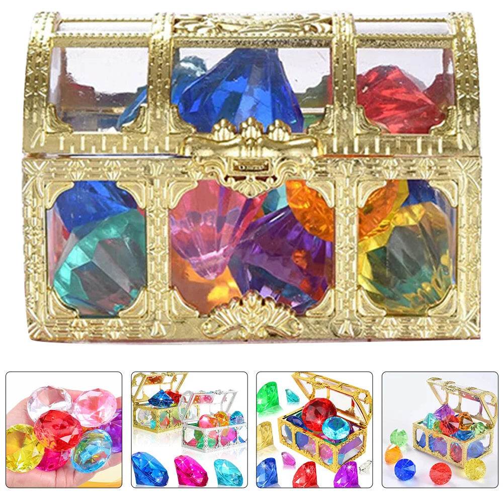 20pcs Underwater Toy Simulated Diamond Plaything Pool Diving Gemstone Toy - ToylandEU