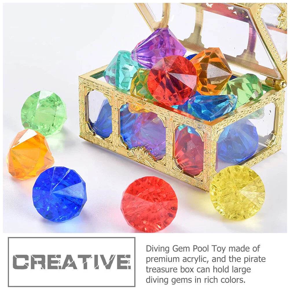 20pcs Underwater Toy Simulated Diamond Plaything Pool Diving Gemstone Toy - ToylandEU
