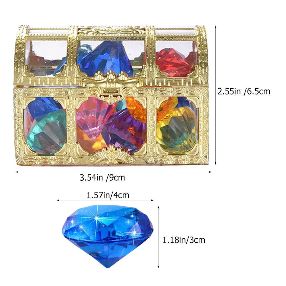 20pcs Underwater Toy Simulated Diamond Plaything Pool Diving Gemstone Toy - ToylandEU