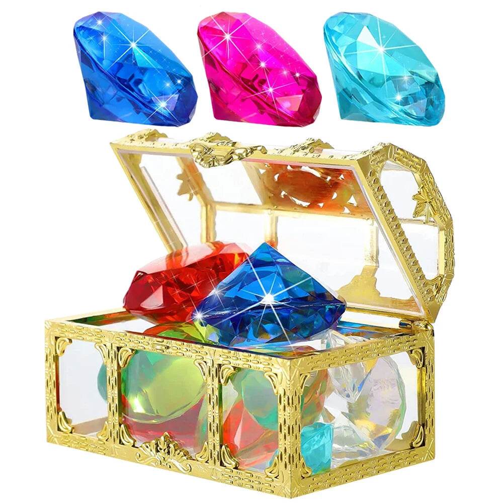 20pcs Underwater Toy Simulated Diamond Plaything Pool Diving Gemstone Toy - ToylandEU