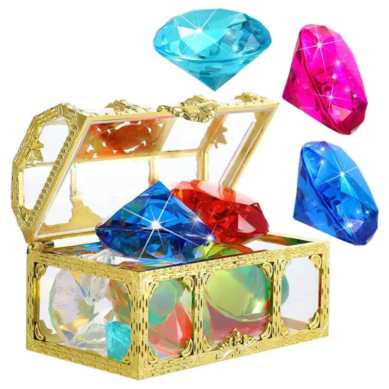 20pcs Underwater Toy Simulated Diamond Plaything Pool Diving Gemstone Toy - ToylandEU