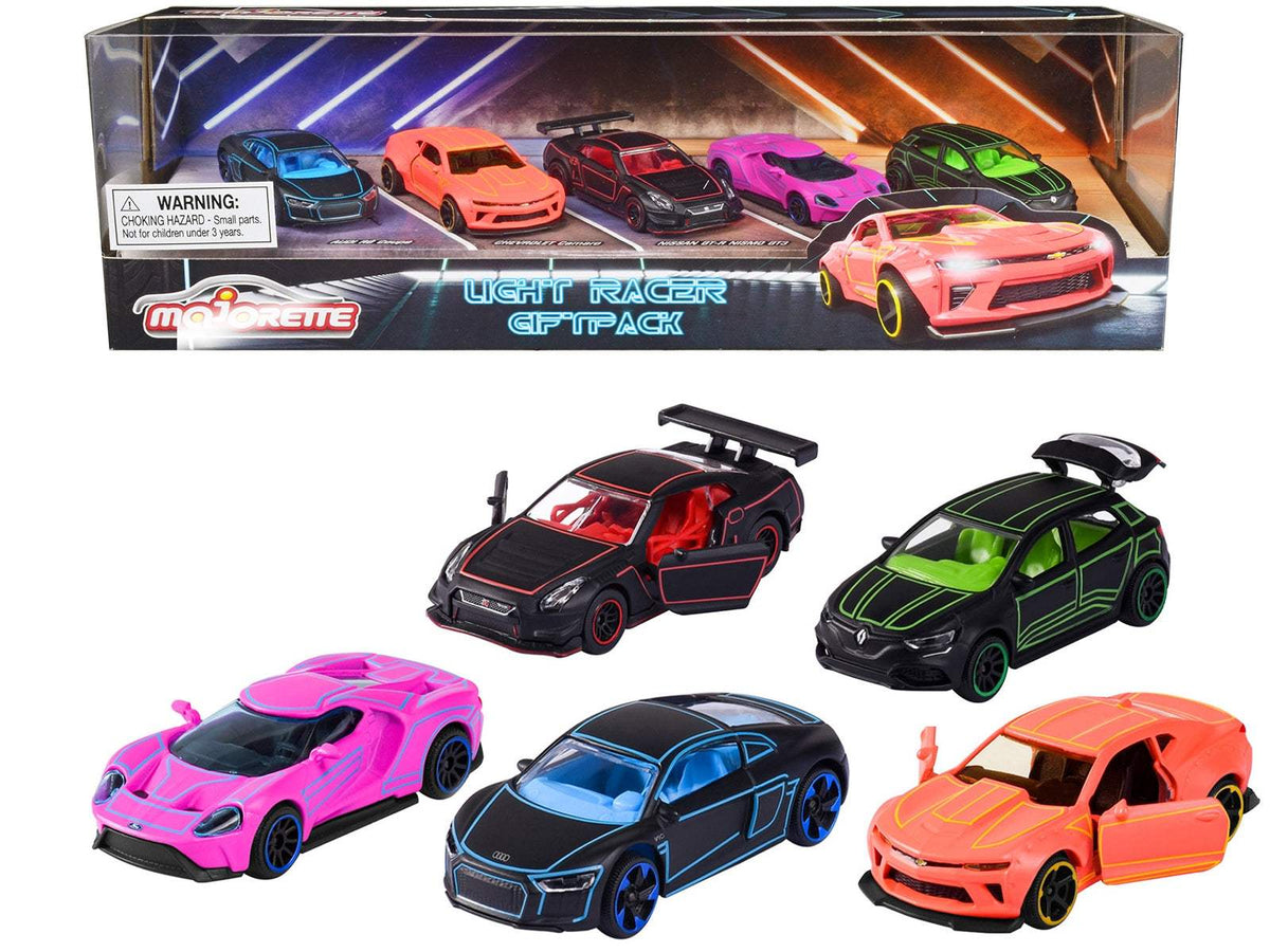 Light Racer Giftpack (2023) 5 Piece Set | 1/64 Diecast Model Car | Majorette | Collector Quality