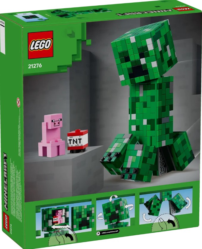 LEGO® Minecraft Creeper Building Set | 665 Pieces | Posable Figure | Ages 10+