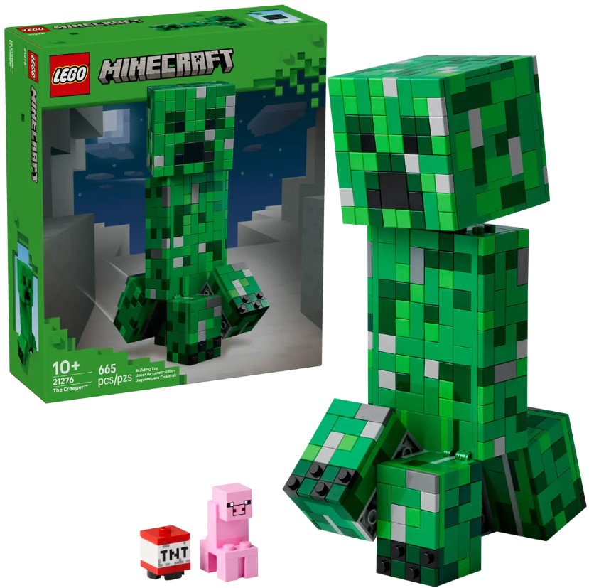 LEGO® Minecraft Creeper Building Set | 665 Pieces | Posable Figure | Ages 10+