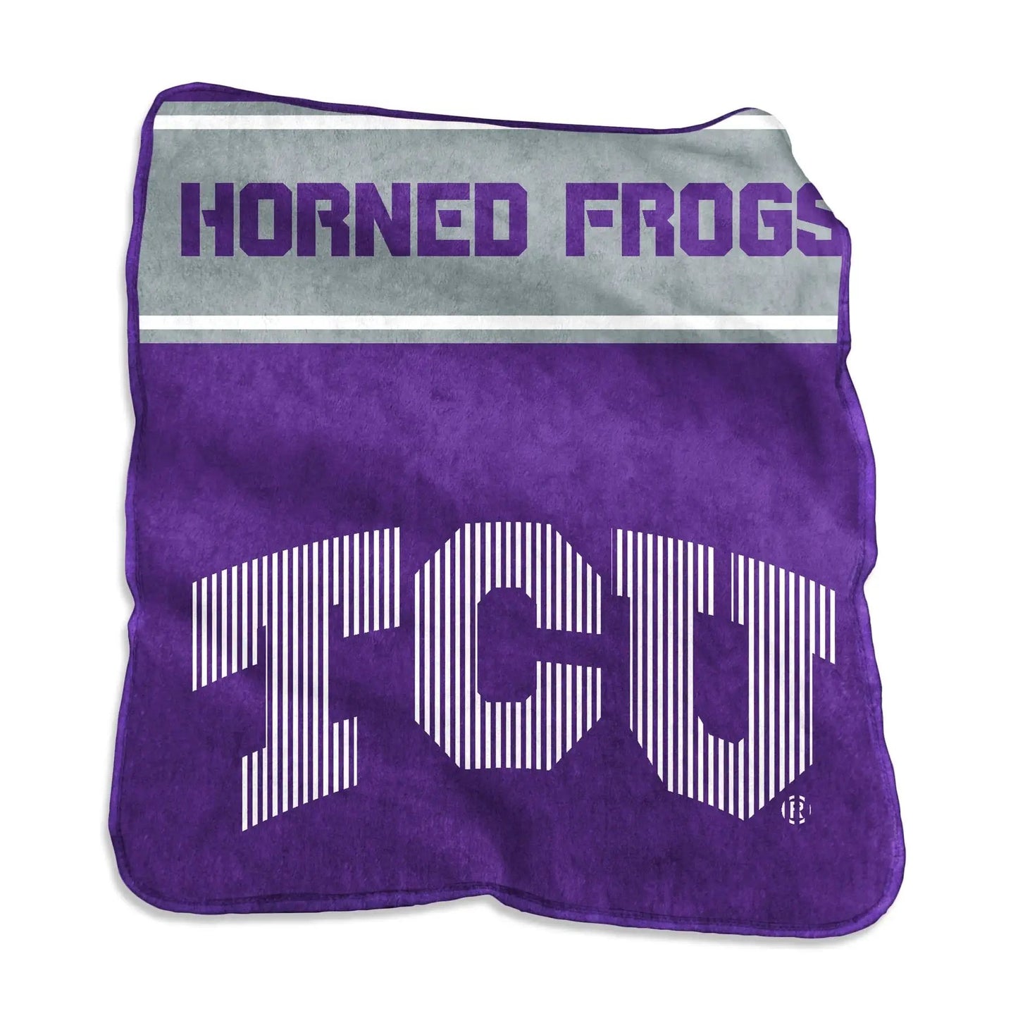 TCU Horned Frogs Blanket 60x80 Raschel Throw