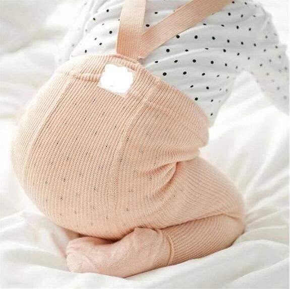 Cottie Cotton High-Waist Suspender Leggings | Sizes S-L | 0-3 Years