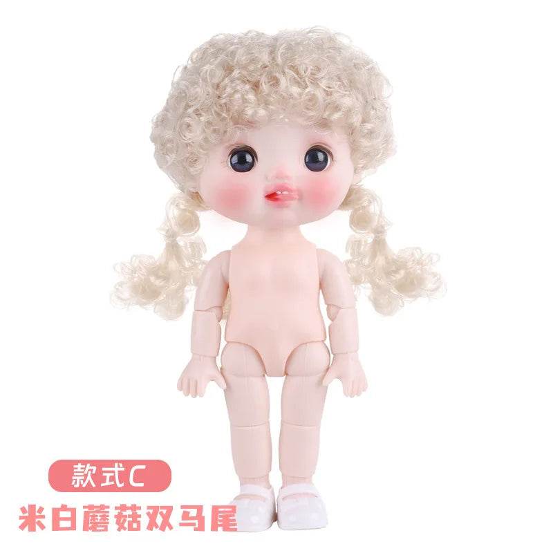 21cm Cute BJD Doll Toys Vinyl Movable Jointed Kawaii Dolls - ToylandEU